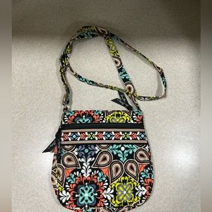 Vera Bradley Hipster Crossbody Bag Retired Sierra Petite Double Zip Purse